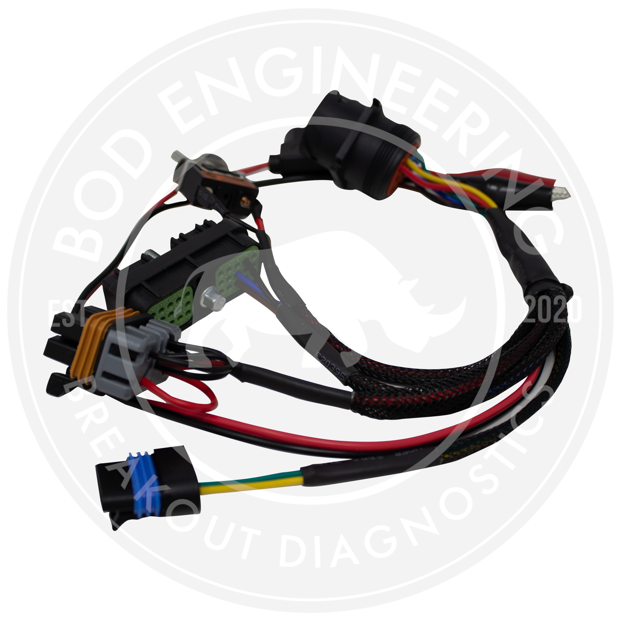 BOD Engineering Detroit DDEC3 DDEC4 Heavy Duty Diagnostic Bench Harness